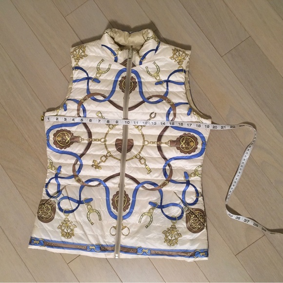 J. McLaughlin Tahoe goose down reversible Packable Vest - Picture 6 of 10